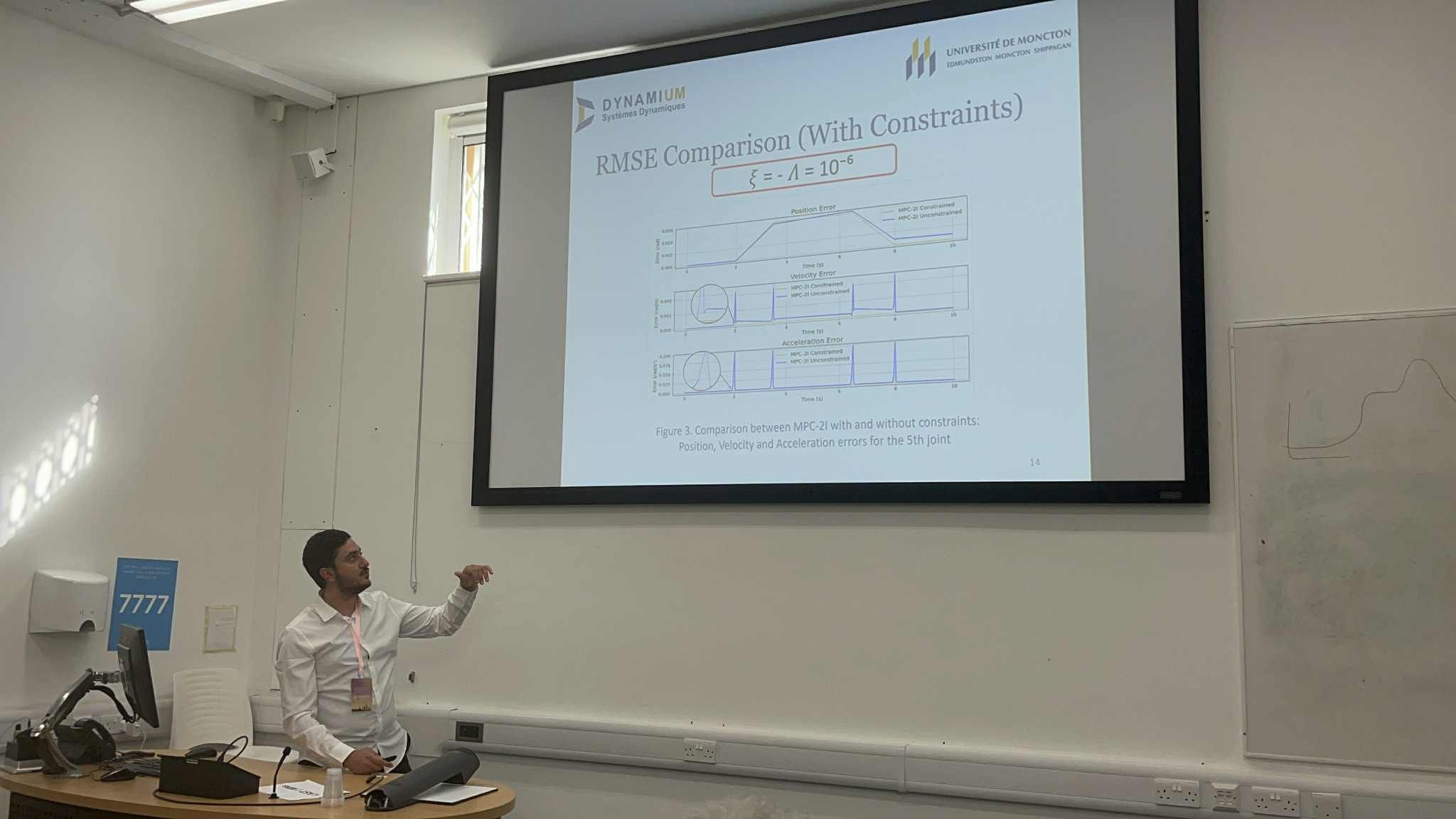 Limam Sedki présentant à l’IEEE ICARM 2025